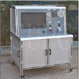 角閥密封性測試臺(tái)-不銹鋼角閥高壓測試臺(tái)